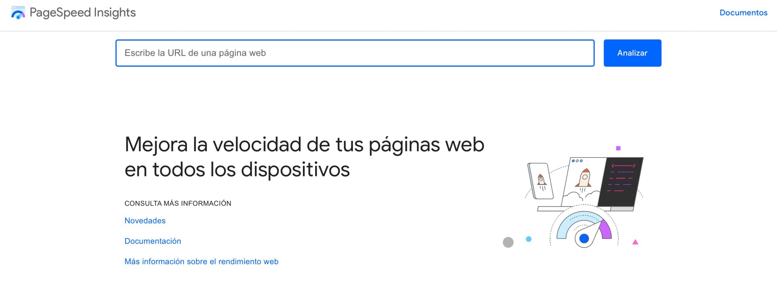 PSI Medir velocidad web